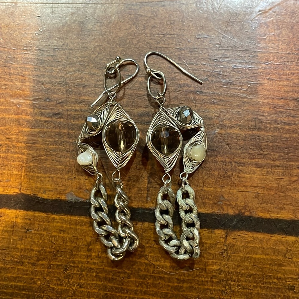 Stone earrings